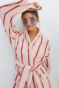 Soft terry bathrobe - Pink 31/berry