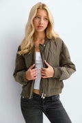 Y quilted jacket - Kaki