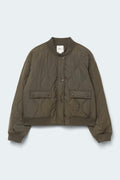 Y quilted jacket - Kaki