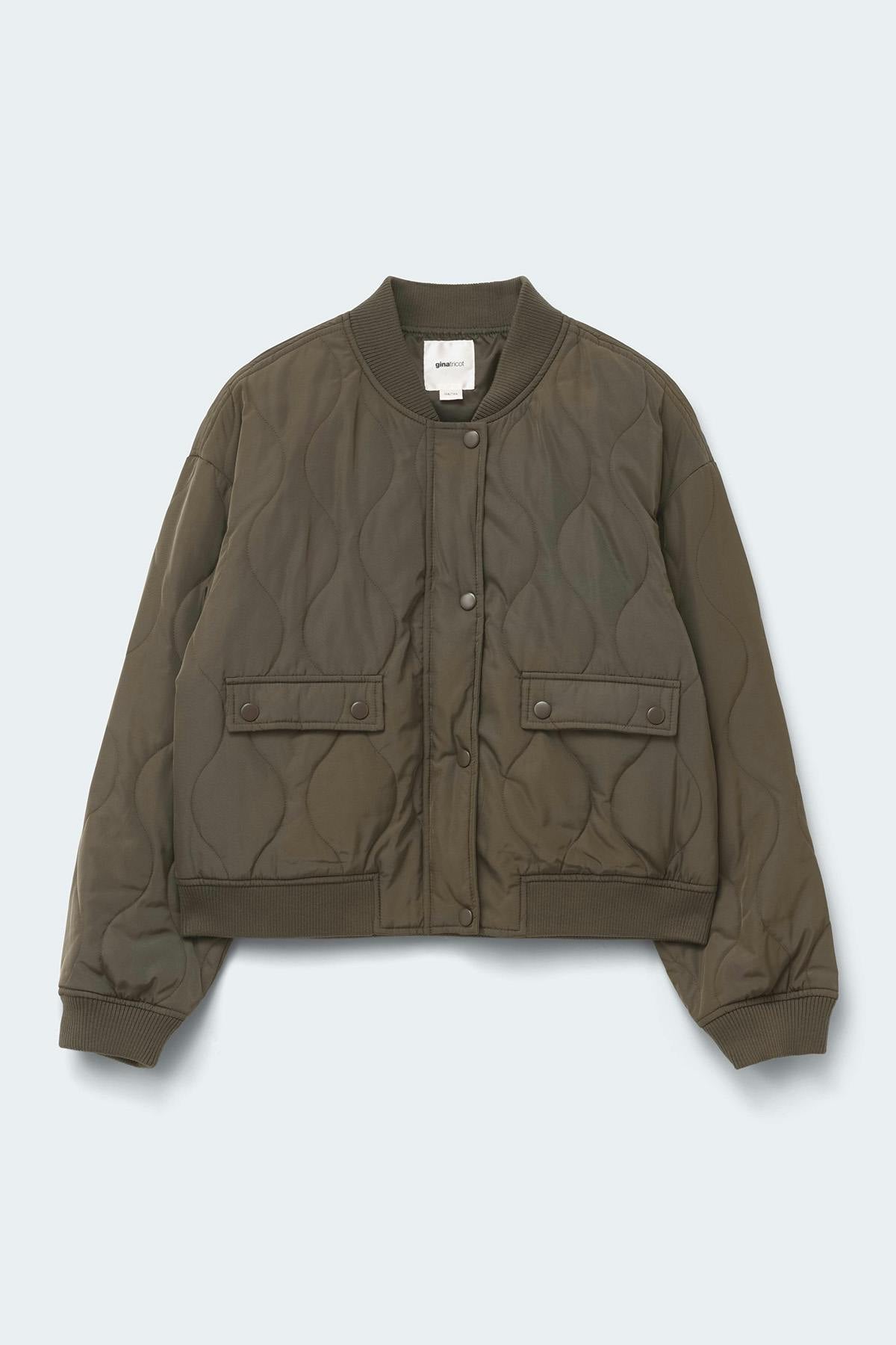 Y quilted jacket - Kaki