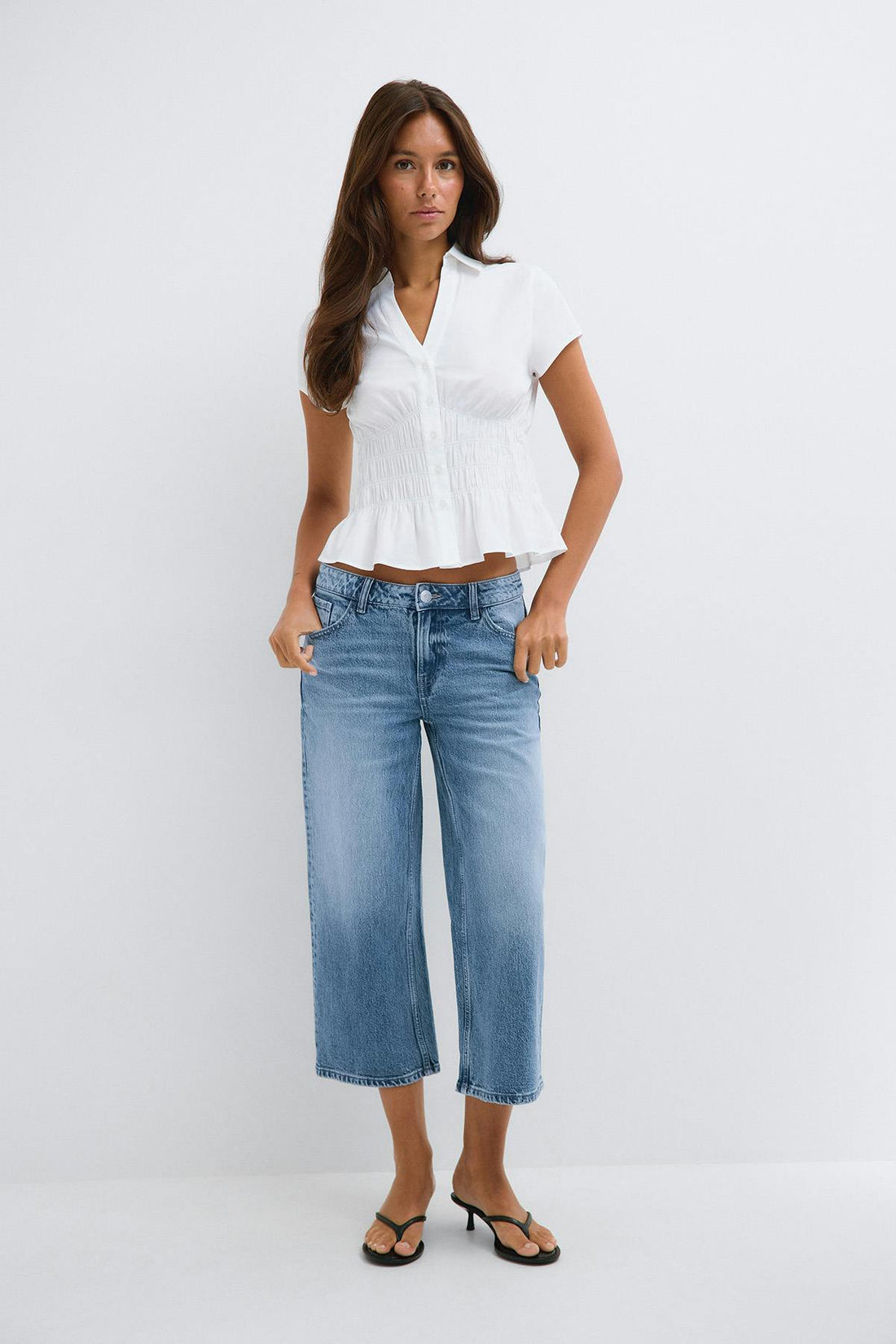 Ankle tease jeans - Bleu