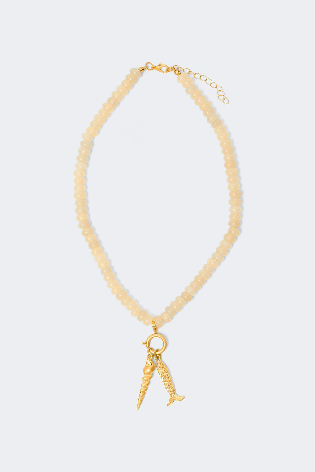 Sea charm necklace - Creme