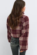 14+ checked bomber jacket - Red check