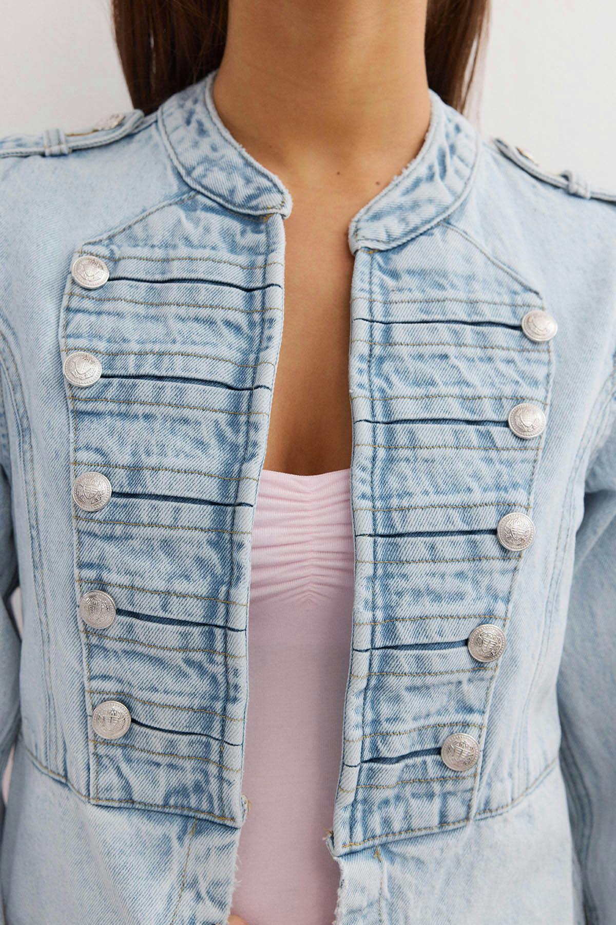 14+ napoleon denim jacket - Bleu clair