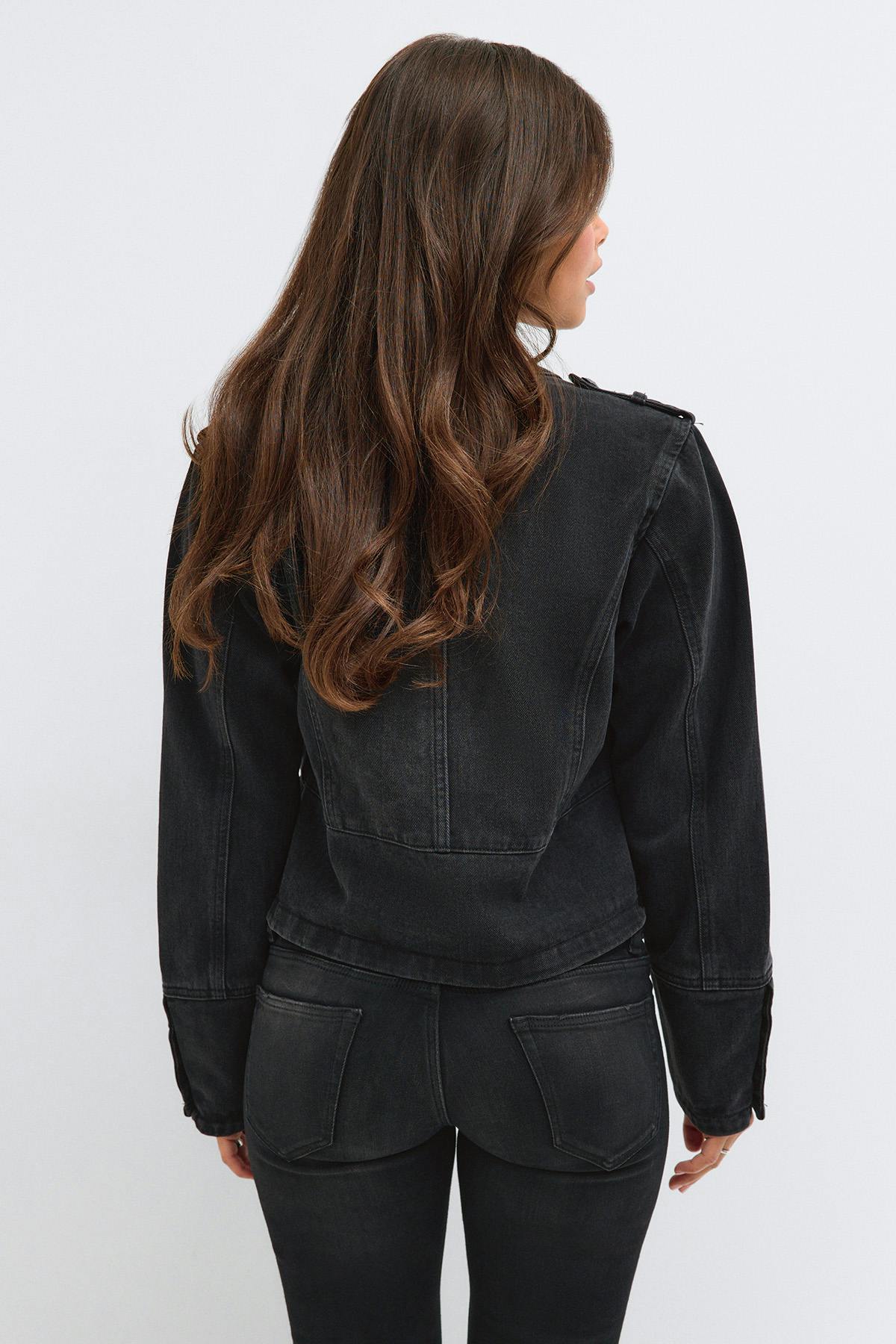 14+ napoleon denim jacket - Mid blue