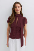 Sheer blouse - Noir