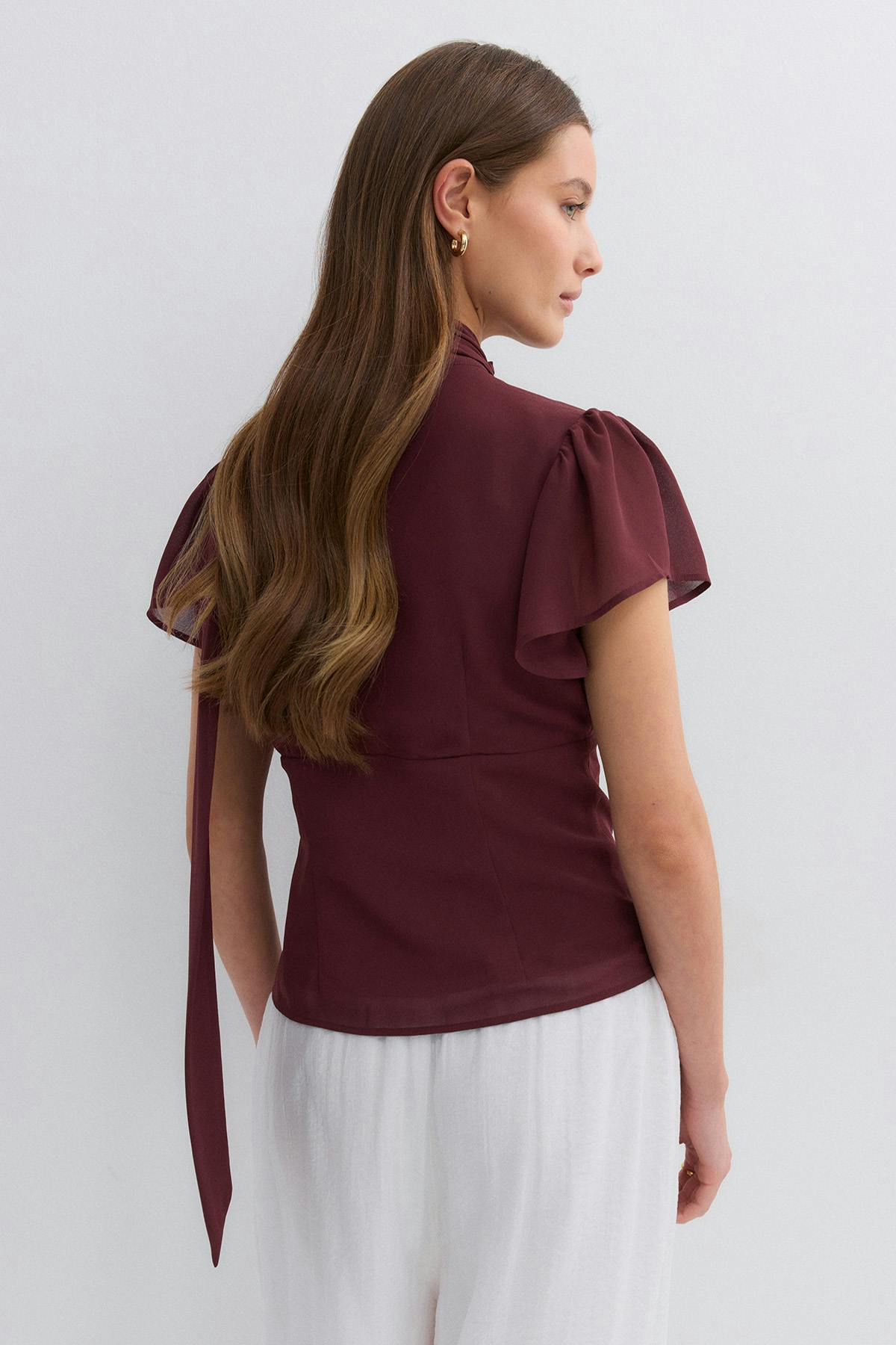Sheer blouse - Noir