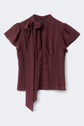 Sheer blouse - Noir