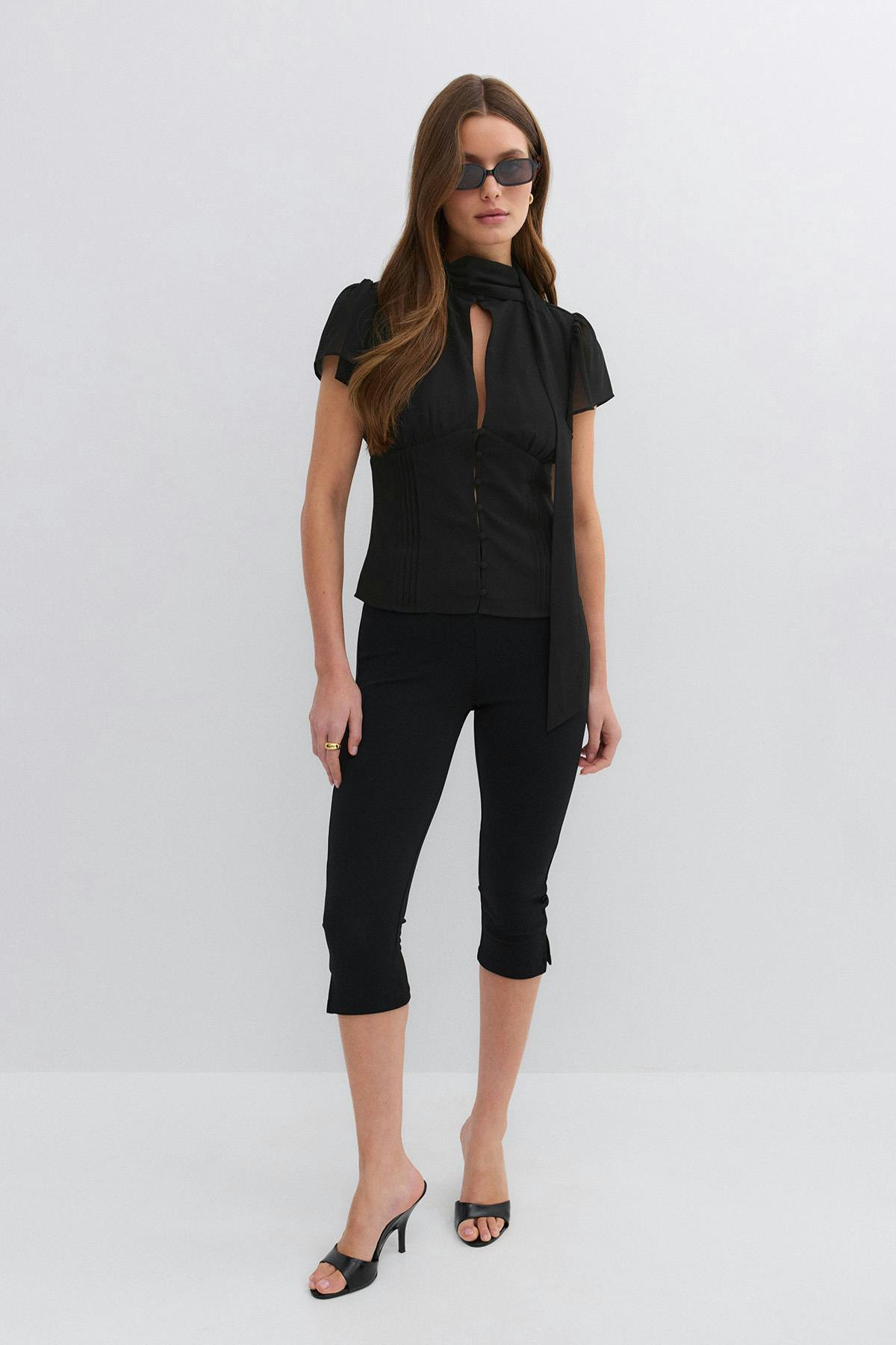 Sheer blouse - Blanc cassé