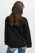 Y high neck felt jacket - Geometric art