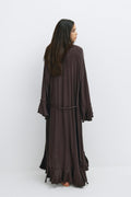 Soft loungewear robe - Marron foncé
