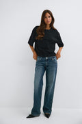 Rebel low wide jeans - Bleu