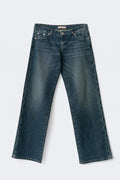 Rebel low wide jeans - Dk vintage blue