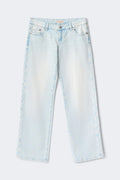 Rebel low wide jeans - Dk vintage blue
