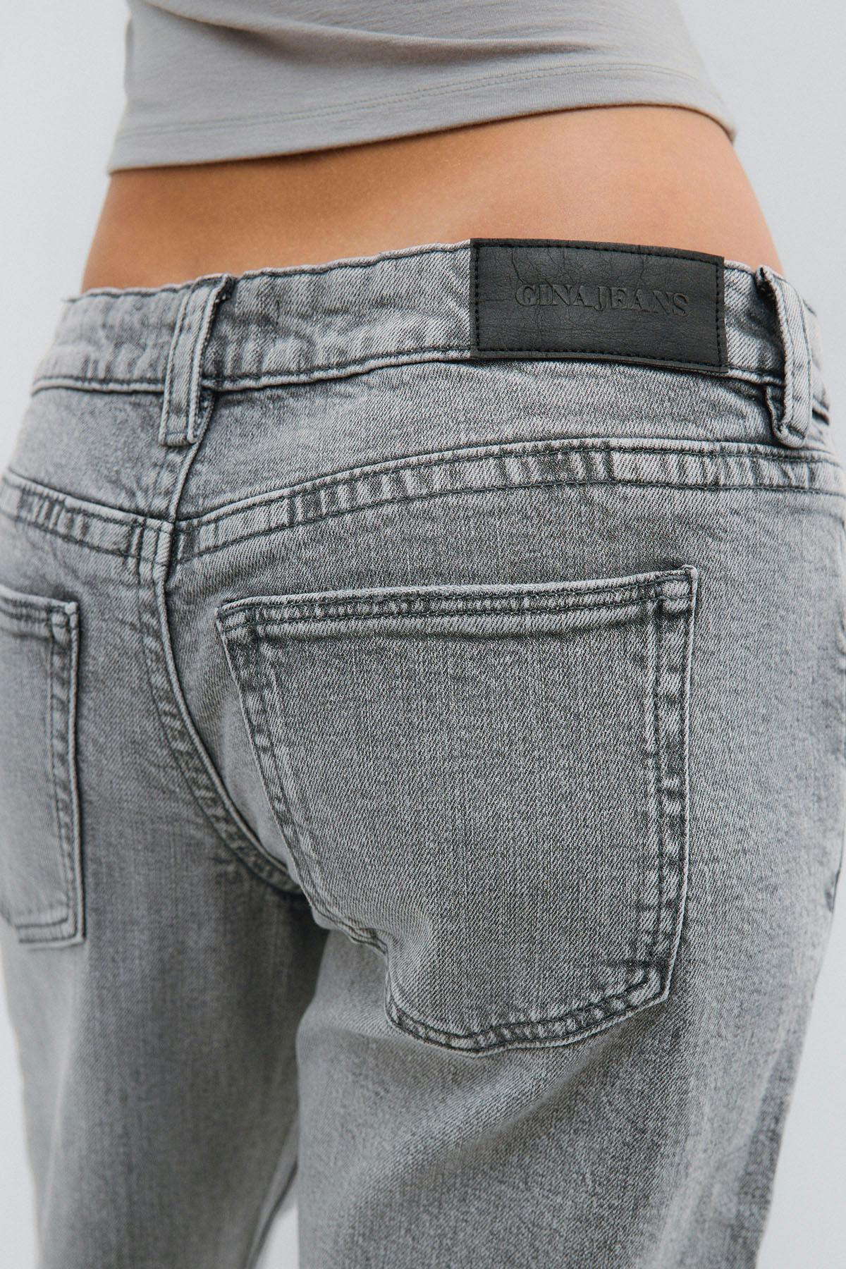 Rebel low wide jeans - Dk vintage blue