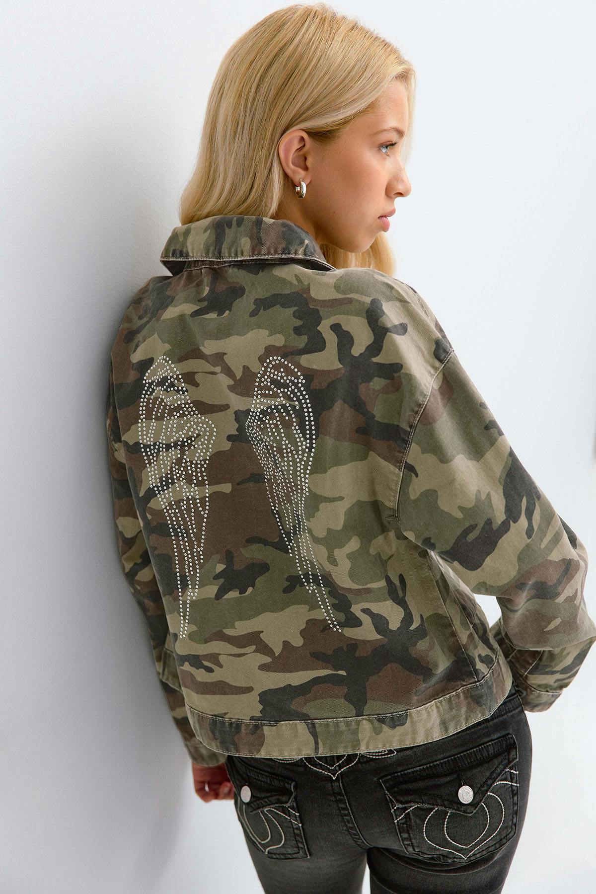 Y camo denim jacket - Camo