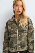 Y camo denim jacket - Camo