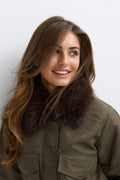 14+ fur bomber jacket - Vert