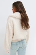 14+ pile jacket - Crème