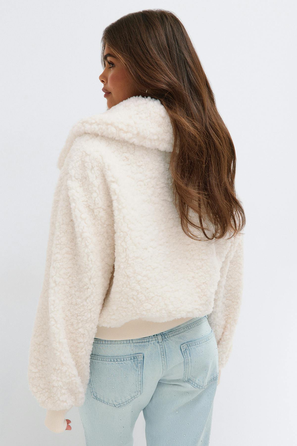 14+ pile jacket - Crème