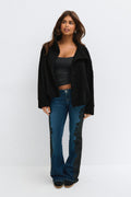 14+ high neck jacket - Noir