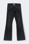 Y sparkle low flare jeans tall - Mid blue