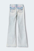 Y angel wings flare jeans tall - Bleu clair