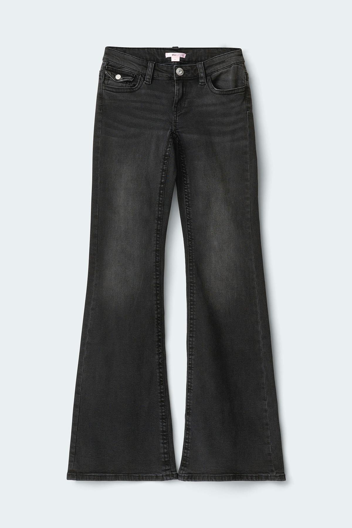 Y angel wings flare jeans tall - Bleu clair