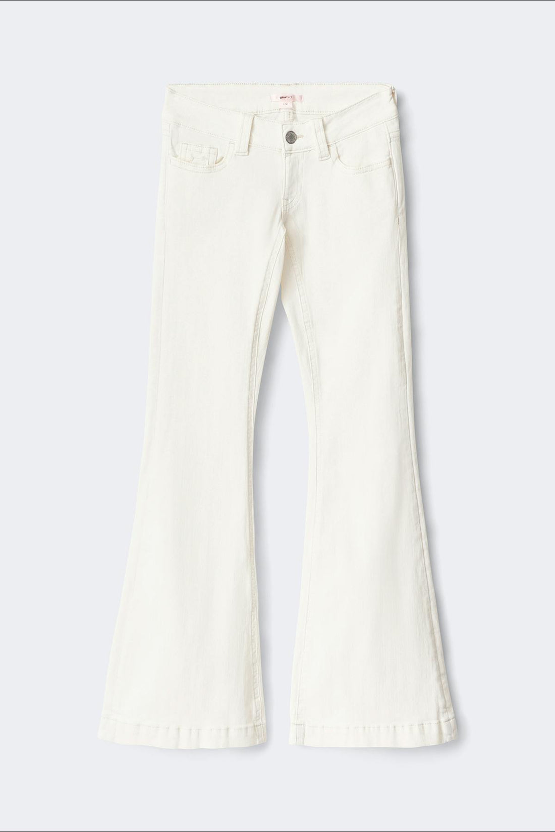 14+ holy low flap jeans curve - Blanc