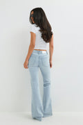 Shape up rhinestone jeans - Super lt blue