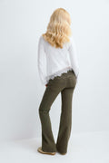 Y dixie low flare jeans tall - Mid blue