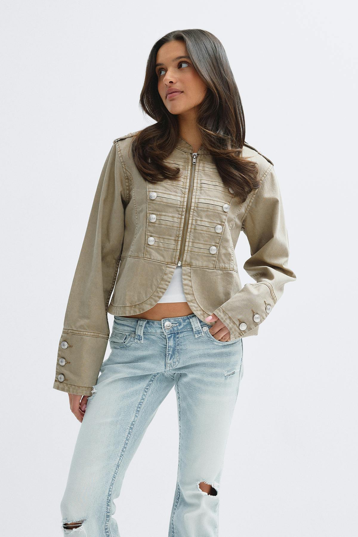 14+ napoleon denim jacket - Vert