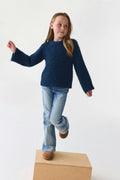 Y petite crew neck sweater - Oat melange