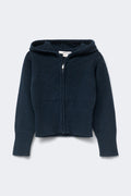 Y petite knitted hoodie