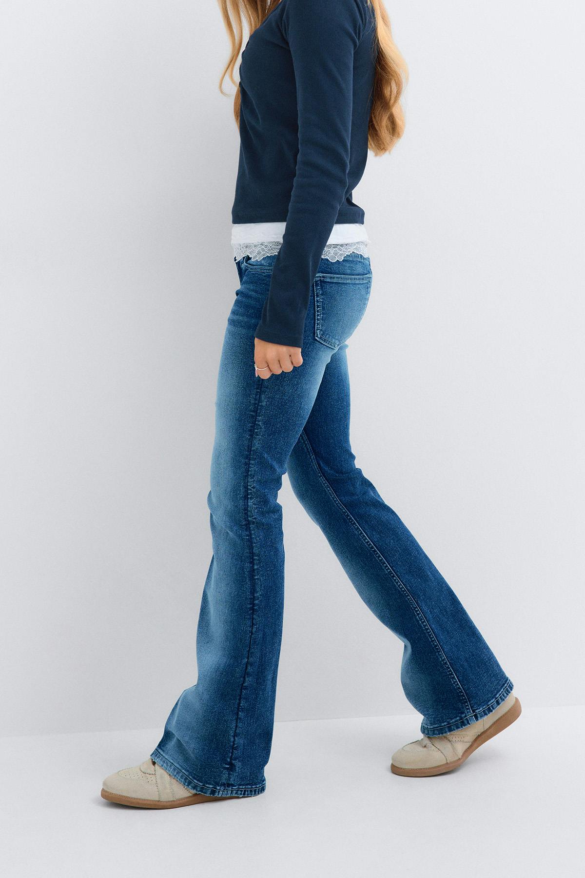 Y too clean flare jeans - Bleu foncé