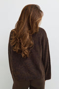 14+ gold detail sweater - Marron