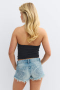 14+ tanlines bandeau top - Noir