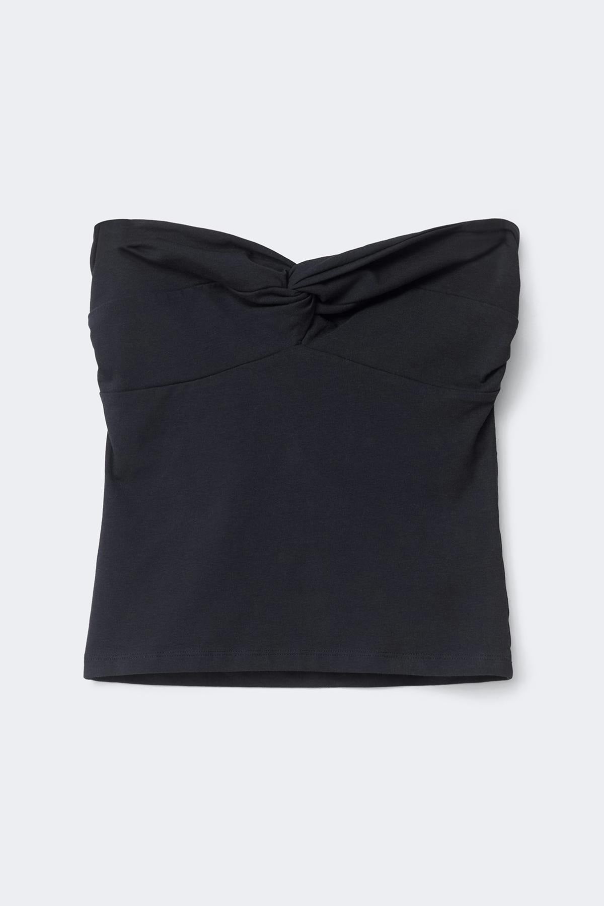 14+ tanlines bandeau top - Noir