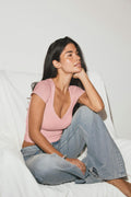 Wow built-in bra top - Noir