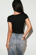 Wow built-in bra top - Noir