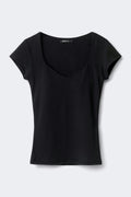 Wow built-in bra top - Noir