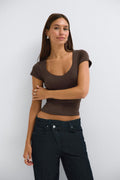 Wow built-in bra top - Living coral/juicy