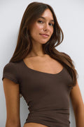 Wow built-in bra top - Living coral/juicy