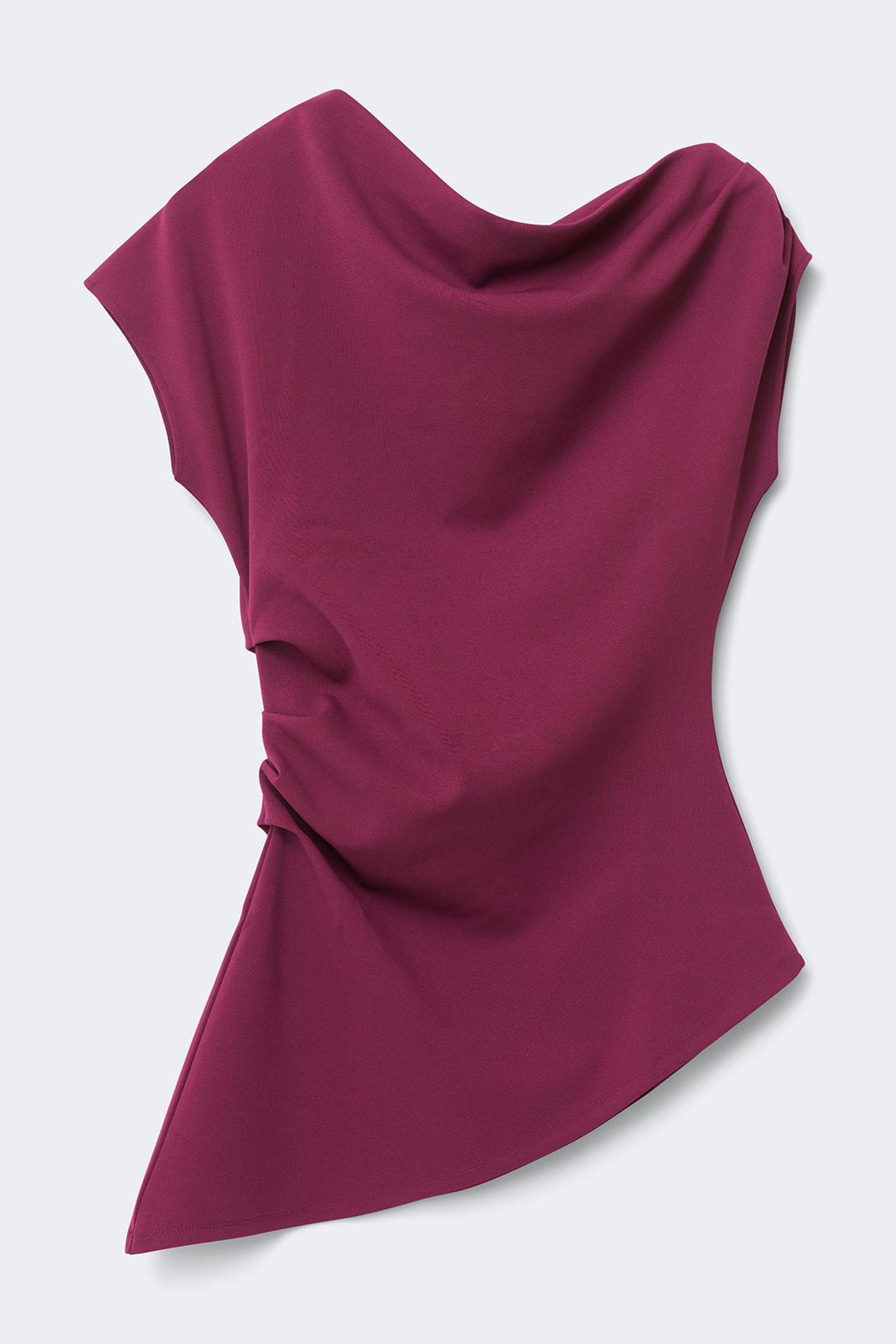 Asymmetric pleated top - Rhododendron