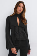 Chiffon blouse - Dot print