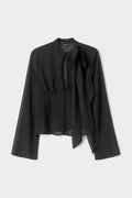 Chiffon blouse - Noir