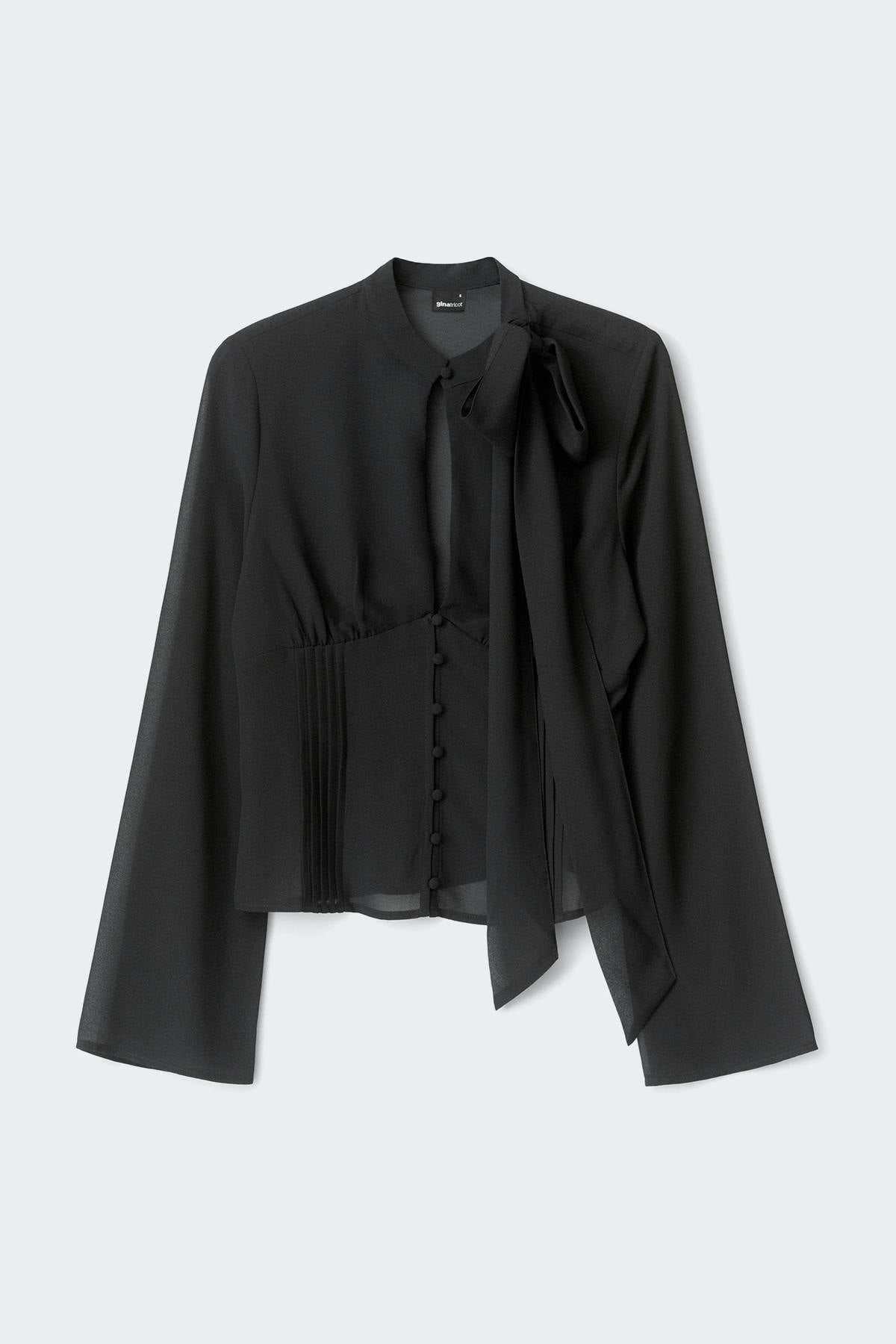 Chiffon blouse - Noir