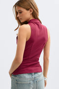 Keyhole tie top - Rhododendron
