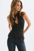 Keyhole tie top - Rhododendron