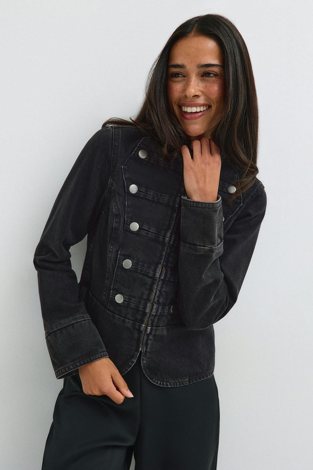 Rebel uniform denim jacket - Offblack